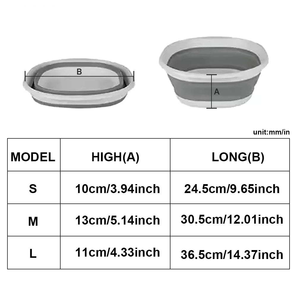 Portable Collapsible Travel Basin