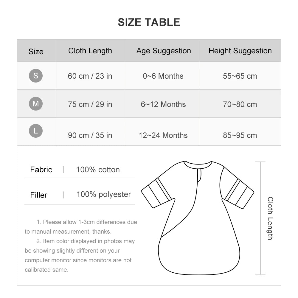 Winter Baby Sleeping Bag – 2.5 TOG & 3.5 TOG